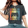 18 Anni Compleanno Maschio Ragazza Uomo Regalo Level 18 T-shirt comoda oversize da donna Pepper