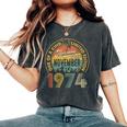 50 Years Old Vintage Retro November 1974 Birthday Women Women's Oversized Comfort T-Shirt Pepper
