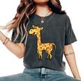 Bambini Giraffa Che Disegnano Graziosi Safari Con Giraffe T-shirt comoda oversize da donna Pepper