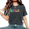 Bruh Simple Bruh Moment Slang Bro Sarcastic Cool Ironic T-shirt comoda oversize da donna Pepper