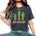 Cactus Pianta Spine Giardinaggio Cactus Fiorista T-shirt comoda oversize da donna Pepper