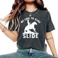 Cavaliere Occidentale Reining Quarter Horse Sliding Stop T-shirt comoda oversize da donna Pepper