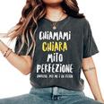 Chiara Maglia Con Testo Divertente Donna Ragazza Bambina T-shirt comoda oversize da donna Pepper