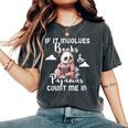 Coinvolge Books Pigiama Count Me In Panda Reading Bookworm T-shirt comoda oversize da donna Pepper