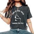Danza Aerea Solo Una Ragazza Che Amaolare Danza Moderna T-shirt comoda oversize da donna Pepper