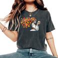 Dia De Los Muertos Catrina Fiore Zucchero Teschio Donne Messicane T-shirt comoda oversize da donna Pepper