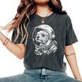 Divertente Maltese Cane Astronauta Astro Space Suit Mamma Papà T-shirt comoda oversize da donna Pepper