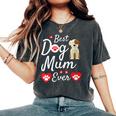 Donna Best Dog Mum Ever – Regalo Per La Festa Della Mamma – Dog Loving Mum Con Collo A T-shirt comoda oversize da donna Pepper