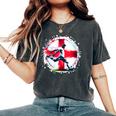 Donna Inghilterra Giocatore Ragazzo Bambino Uomo Giovani Donne Inghilterra Con Collo A T-shirt comoda oversize da donna Pepper