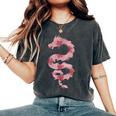 Dragon Japonais Fleur De Cerisierintage Fille Maman T-shirt oversize confortable pour femme Pepper