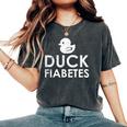 Duck Fiabetes T-shirt comoda oversize da donna Pepper