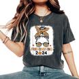 Friends Giving 2024 Thanksgiving Friendsgiving Messy Bun Women's Oversized Comfort T-Shirt Pepper