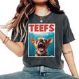 Chihuahua Fs Top Th Chi Jowls Paws Dog Mom Dad Women's Oversized Comfort T-Shirt Pepper