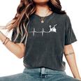 -Élo D'intérieur Ekg Line Heartbeat T-shirt oversize confortable pour femme Pepper