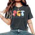Patient Care Tech Groovy Pct Patient Care Technician Women's Oversized Comfort T-Shirt Pepper