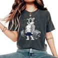 Gato Levantamiento De Pesas Fitness Entrenamiento Es Y Hombres Camiseta extragrande cómoda para mujer Pepper