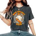Groovy Boo Skate One Spooky Dude Halloween Boys Toddlers Women's Oversized Comfort T-Shirt Pepper