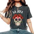 La Jefa Sugar Skullêtements Mexicain Dia De Los Muertos Dead T-shirt oversize confortable pour femme Pepper