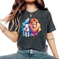 León Y Cordero Fe Hombres Cristianos Es Camiseta extragrande cómoda para mujer Pepper