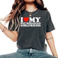 I Love My Hot Romanian Girlfriend T-shirt comoda oversize da donna Pepper