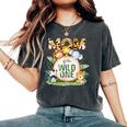 Mom Of The Wild One 1St Birthday Safari Family Matching Women's Oversized Comfort T-Shirt Pepper