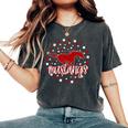 Mustangs School Spirit Football Mom Mustang Pride Teacher Women's Oversized Comfort T-Shirt Pepper