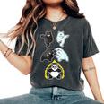 Panda Camicia Orso Polare Orso Nero Animale Fusion Panda Amante T-shirt comoda oversize da donna Pepper