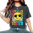Second Grade Vibes Smile Face Back To School Second Grade Women's Oversized Comfort T-Shirt Pepper
