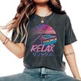Style Esthétiqueaporwave Japanese Relax Kanji T-shirt oversize confortable pour femme Pepper