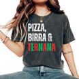 Tifoso Ternana Pizza Birra Uomo Semplice Terni T-shirt comoda oversize da donna Pepper