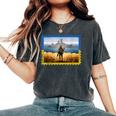 Vendemmia Ucraina Francobollo Bandiera Orgoglio Festa Della Mamma Regno Unito T-shirt comoda oversize da donna Pepper