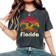 Vintage Retro Florida Beach Sun 70'S 80'S Style Mom Dad Women's Oversized Comfort T-Shirt Pepper