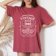 40Th Birthday Retro Limited Edition Man Woman Born 1984 Women's Oversized Comfort T-Shirt Blue Jean