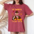 I'm Thankful Trump Won Thanksgiving Turkey Fall Women Women's Oversized Comfort T-Shirt Blue Jean I'm Thankful Trump Won Thanksgiving Turkey Fall Women Women's Oversized Comfort T-Shirt Blue Jean
