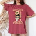 November 50Th Birthday 1974 Awesome Teddy Bear Women's Oversized Comfort T-Shirt Blue Jean