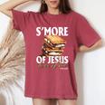 S'more Of Jesus Less Of Me Christian Quotes Camping Women's Oversized Comfort T-Shirt Blue Jean S'more Of Jesus Less Of Me Christian Quotes Camping Women's Oversized Comfort T-Shirt Blue Jean