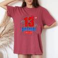 Spider Web Thirn 13 Years Old It's My 13Th Birthday Girl Women's Oversized Comfort T-Shirt Blue Jean