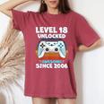 18 ° Compleanno Ragazzo Ragazza 18 Anni 2006 Regalo Divertente T-shirt comoda oversize da donna Crimson