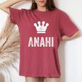 Anahi The Queen Crown & Name Called Anahi Women's Oversized Comfort T-Shirt Crimson