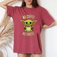 Baby Yod-Coffee Cute Per Uomini Donne E Bambini T-shirt comoda oversize da donna Crimson
