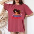 Bandiera Della Repubblica Dominicana Per Ragazze E Bambini T-shirt comoda oversize da donna Crimson