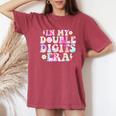 Birthday For Girls Tie Dye In My Double Digits Era Women's Oversized Comfort T-Shirt Crimson