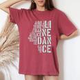 Cadeau Pour Line Dancer Line Dance Women's Oversized Comfort T-Shirt Crimson
