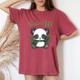 Camicia Per Il 10° Compleanno Dei Bambini Ragazze Panda T-shirt comoda oversize da donna Crimson
