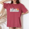 Celebrare La Diversità Cute Pet Bunny Per Gli Amanti Del Coniglio T-shirt comoda oversize da donna Crimson