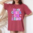 In My Cheer Sister Era Cheer Life Cheerleader Sport Women's Oversized Comfort T-Shirt Crimson