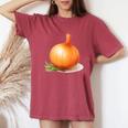 Divertente Costume Da Cipolla Per Ragazzi E Ragazze All'aglio T-shirt comoda oversize da donna Crimson