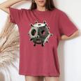 Dodecaedro Romano T-shirt comoda oversize da donna Crimson