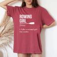 Donna Ggio Ragazza Sostantivo Come Una Ragazza Normale Ma Cooler Paddling T-shirt comoda oversize da donna Crimson