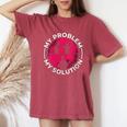 Donna Il Mio Problema Il Mio Pittogramma Mamma Deposizione Uova Mammifero Ornitorinco Amante Con Collo A T-shirt comoda oversize da donna Crimson